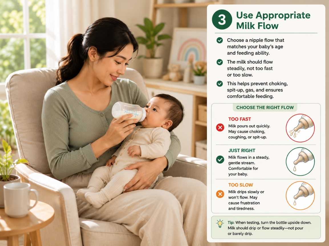 3. Use Appropriate Milk Flow