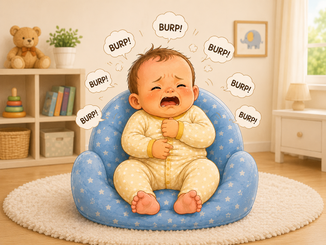 Frequent Burping During or After Feeding