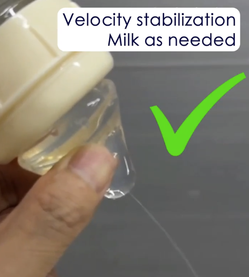 Velocity stabilization milk as needed