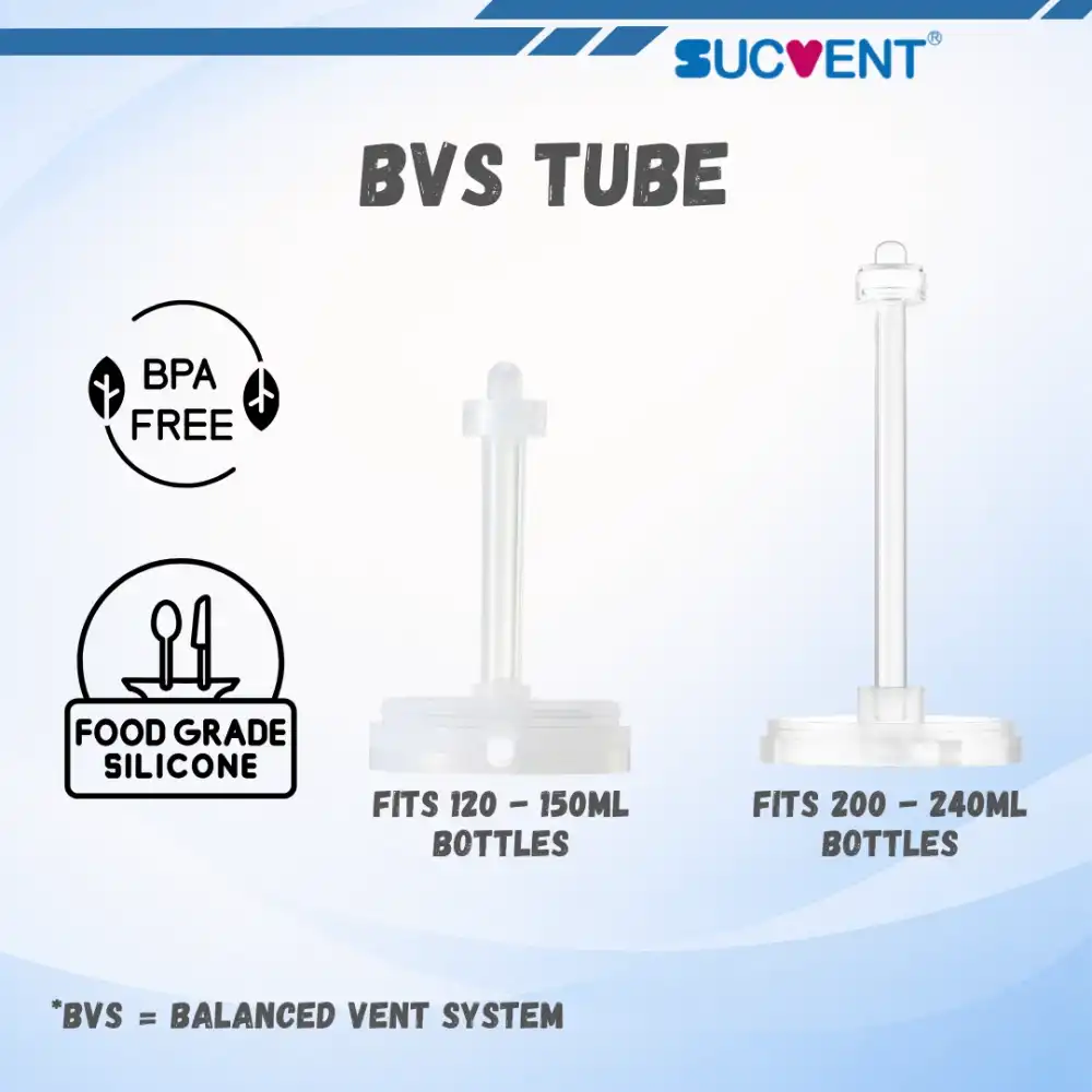 SucVent Baby Milk Bottle Accessories (BVS Tube, Straws & Silicone Parts)